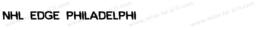 NHL Edge Philadelphi字体转换